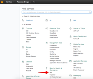 aws management console iam